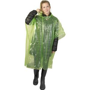 Unisex Adult Mayan Recycled Plastic Raincoat / Lime